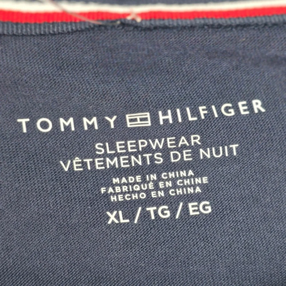 Tommy Hilfiger Womens Sleepshirt Navy XL Sleepwear Crew‎ Neck Tee Loungewear NWT